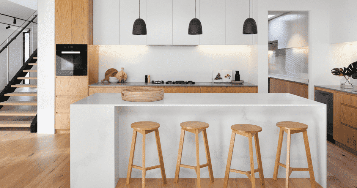 Marble Kitchen Bench — Inovative Interiors In Cardiff, NSW