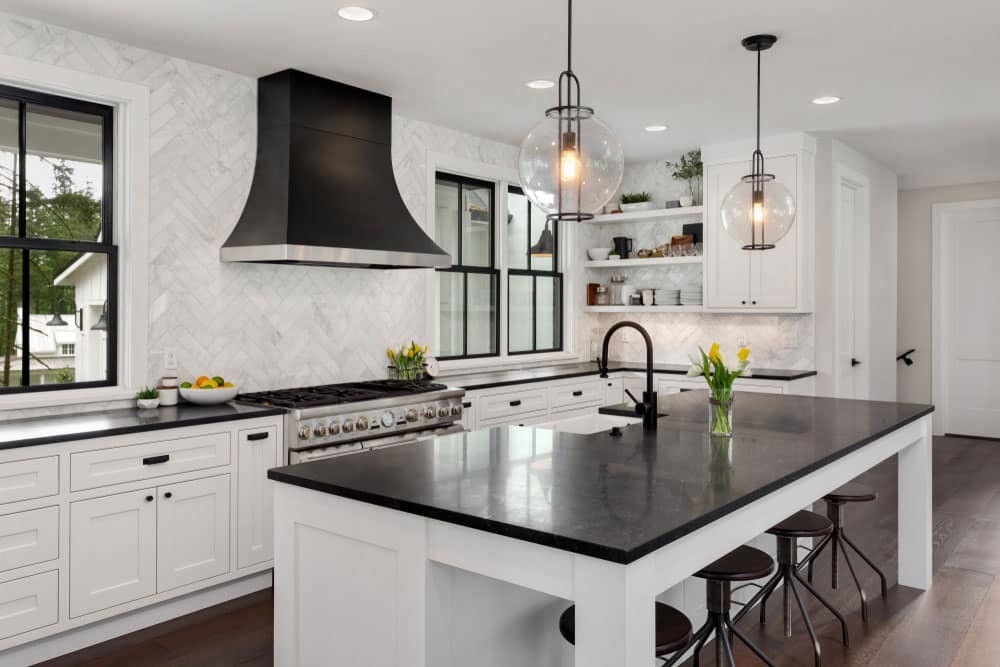 Beautiful Kitchen With White Cabinetry