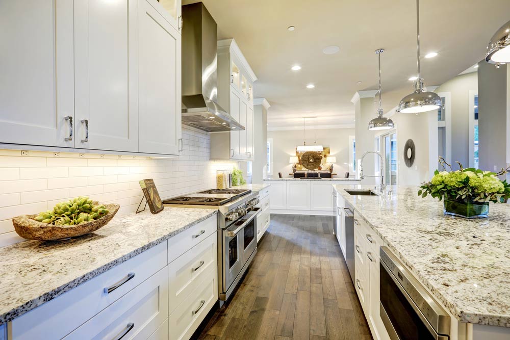 Kitchen With White Custom Cabinetry